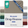 Dreamzie Drap Housse 100x200 Bonnet 35 cm pour Matelas Épais - 100% Microfibre - Lin, Certifié sans Produits Chimiques (Oeko TEX