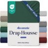 Dreamzie Drap Housse 120x200 Bonnet 35 cm pour Matelas Épais - 100% Microfibre - Vert Pétrole, Certifié sans Produits Chimiques 