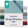 Dreamzie Drap Housse 180x200 Bonnet 35 cm pour Matelas Épais - 100% Microfibre - Aqua, Certifié sans Produits Chimiques (Oeko TE