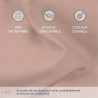 Dreamzie Drap Housse 200x200 Bonnet 35 cm pour Matelas Épais - 100% Microfibre - Rose Clair, Certifié sans Produits Chimiques (O