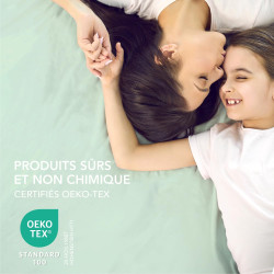 Dreamzie Drap Housse 200x200 Bonnet 35 cm pour Matelas Épais - 100% Microfibre - Vert Clair, Certifié sans Produits Chimiques (O