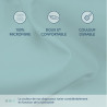 Dreamzie Drap Housse 90x190 Bonnet 35 cm pour Matelas Épais - 100% Microfibre - Aqua, Certifié sans Produits Chimiques (Oeko TEX