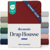 Dreamzie Drap Housse 90x190 Bonnet 35 cm pour Matelas Épais - 100% Microfibre - Bordeaux, Certifié sans Produits Chimiques (Oeko