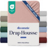 Dreamzie Drap Housse 90x190 Bonnet 35 cm pour Matelas Épais - 100% Microfibre - Rose Clair, Certifié sans Produits Chimiques (Oe