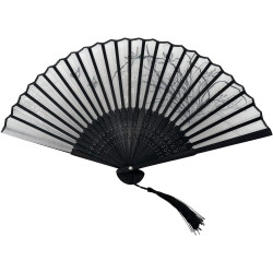 Kibon Éventails pliants, éventails en bambou avec pampille pour cadeaux d'anniversaire, danse, cosplay, fête de mariage, décorat