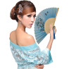 Kibon Éventails pliants, éventails en bambou avec pampille pour cadeaux d'anniversaire, danse, cosplay, fête de mariage, décorat