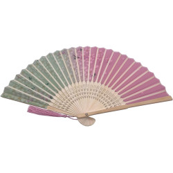 Kibon Éventails pliants, éventails en bambou avec pampille pour cadeaux d'anniversaire, danse, cosplay, fête de mariage, décorat