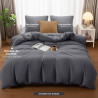 Utopia Bedding Housse de Couette 240x260 cm avec 2 Taies d'oreiller 65x65 cm (Gris) - Parure de Lit 240 x 260 cm - Ensembles de 