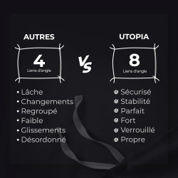 Utopia Bedding Housse de Couette 240x260 cm avec 2 Taies d'oreiller 65x65 cm (Noir) - Parure de Lit 240 x 260 cm - Ensembles de 