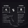 Utopia Bedding Housse de Couette 240x260 cm avec 2 Taies d'oreiller 65x65 cm (Noir) - Parure de Lit 240 x 260 cm - Ensembles de 