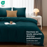 Utopia Bedding Housse de Couette 240 x 260 cm avec 2 Taies d'oreiller 65x65 cm (Sarcelle)- Parure de Lit 240 x 260 cm - Ensemble