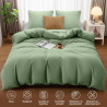Utopia Bedding Housse de Couette 240x260 cm avec 2 Taies d'oreiller 65x65 cm (Vert Sauge)- Parure de Lit 240 x 260 cm - Ensemble