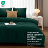 Utopia Bedding Housse de Couette 240x260 cm avec 2 Taies d'oreiller 65x65 cm (Émeraude)- Parure de Lit 240 x 260 cm - Ensembles 