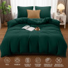 Utopia Bedding Housse de Couette 240x260 cm avec 2 Taies d'oreiller 65x65 cm (Émeraude)- Parure de Lit 240 x 260 cm - Ensembles 