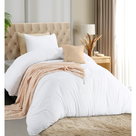 Utopia Bedding Parure de lit 2 pièces avec housse de couette et taies d'oreiller - Parure de lit 2 pièces avec fermeture éclair 