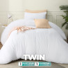 Utopia Bedding Parure de lit 2 pièces avec housse de couette et taies d'oreiller - Parure de lit 2 pièces avec fermeture éclair 