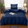 Utopia Bedding Housse de Couette 1 Personne 135x200 cm avec 1 Taie d'oreiller 80x80 cm (Bleu Marine) - Parure de lit 1 Personne 