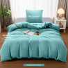 Utopia Bedding Housse de Couette 1 Personne 135x200 cm avec 1 Taie d'oreiller 80x80 cm (Bleu Spa) - Parure de lit 1 Personne 135