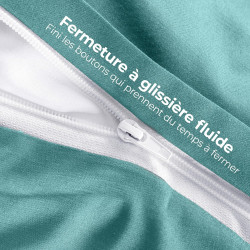 Utopia Bedding Housse de Couette 1 Personne 135x200 cm avec 1 Taie d'oreiller 80x80 cm (Bleu Spa) - Parure de lit 1 Personne 135