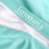 Utopia Bedding Housse de Couette 1 Personne 135x200 cm avec 1 Taie d'oreiller 80x80 cm (Bleu Spa) - Parure de lit 1 Personne 135