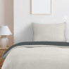 Utopia Bedding Housse de Couette 135x200 cm avec 1 Taie d'oreiller 50x75 cm (Gris Foncé/Gris Clair) - Parure de lit 135 x 200 cm