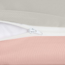 Utopia Bedding Housse de Couette 1 Personne 135x200 cm avec 1 Taie d'oreiller 80x80 cm (Gris/Rose) - Parure de lit - Ensembles d