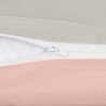 Utopia Bedding Housse de Couette 1 Personne 135x200 cm avec 1 Taie d'oreiller 80x80 cm (Gris/Rose) - Parure de lit - Ensembles d
