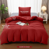 Utopia Bedding Housse de Couette 1 Personne 135x200 cm avec 1 Taie d'oreiller 80x80 cm (Rouge)- Parure de lit 1 Personne 135 x 2