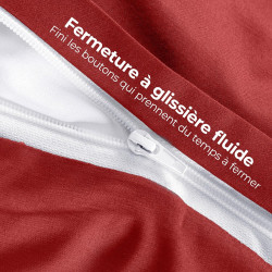Utopia Bedding Housse de Couette 1 Personne 135x200 cm avec 1 Taie d'oreiller 80x80 cm (Rouge)- Parure de lit 1 Personne 135 x 2