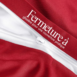 Utopia Bedding Housse de Couette 1 Personne 135x200 cm avec 1 Taie d'oreiller 80x80 cm (Rouge)- Parure de lit 1 Personne 135 x 2