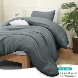Utopia Bedding Parure de lit 2 pièces avec housse de couette et taies d'oreiller - Parure de lit 2 pièces avec fermeture éclair 