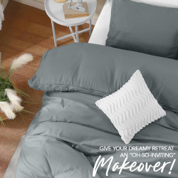 Utopia Bedding Parure de lit 2 pièces avec housse de couette et taies d'oreiller - Parure de lit 2 pièces avec fermeture éclair 