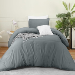 Utopia Bedding Parure de lit 2 pièces avec housse de couette et taies d'oreiller - Parure de lit 2 pièces avec fermeture éclair 