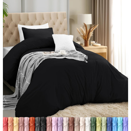 Utopia Bedding Parure de lit 2 pièces avec Housse de Couette et 1 taie d'oreiller – 1 Housse de Couette et 1 taie d'oreiller – M