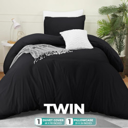 Utopia Bedding Parure de lit 2 pièces avec Housse de Couette et 1 taie d'oreiller – 1 Housse de Couette et 1 taie d'oreiller – M