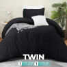 Utopia Bedding Parure de lit 2 pièces avec Housse de Couette et 1 taie d'oreiller – 1 Housse de Couette et 1 taie d'oreiller – M