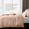 Utopia bedding housse de couette 2 personne 135x200 cm avec 2 taie d'oreiller 80x80 cm (beige) - parure de lit 2 personne 135 x 