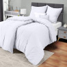Utopia Bedding Housse de Couette 2 Personne 135x200 cm avec 2 Taie d'oreiller 80x80 cm (Blanc) - Parure de lit 2 Personne 135 x 