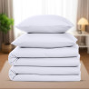 Utopia Bedding Housse de Couette 2 Personne 135x200 cm avec 2 Taie d'oreiller 80x80 cm (Blanc) - Parure de lit 2 Personne 135 x 