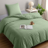 Utopia Bedding Housse de Couette 1 Personne 135x200 cm avec 1 Taie d'oreiller 80x80 cm (Vert Sauge)- Parure de lit 1 Personne 13
