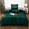 Utopia Bedding Housse de Couette 1 Personne 135x200 cm avec 1 Taie d'oreiller 80x80 cm (Émeraude)- Parure de lit 1 Personne 135 
