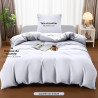 Utopia Bedding Housse de Couette 1 Personne 135x200 cm avec 1 Taie d'oreiller 80x80 cm (Blanc) - Parure de lit 1 Personne 135 x 