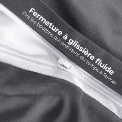 Utopia Bedding Housse de Couette 1 Personne 135x200 cm avec 1 Taie d'oreiller 80x80 cm (Gris) - Parure de lit 1 Personne 135 x 2