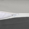 Utopia Bedding Housse de Couette 1 Personne 135x200 cm avec 1 Taie d'oreiller 80x80 cm (Gris Foncé/Gris Clair) - Parure de lit -