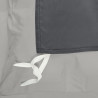 Utopia Bedding Housse de Couette 1 Personne 135x200 cm avec 1 Taie d'oreiller 80x80 cm (Gris Foncé/Gris Clair) - Parure de lit -