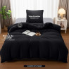 Utopia Bedding Housse de Couette 1 Personne 135x200 cm avec 1 Taie d'oreiller 80x80 cm (Noir) - Parure de lit 1 Personne 135 x 2