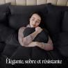 Utopia Bedding Housse de Couette 1 Personne 135x200 cm avec 1 Taie d'oreiller 80x80 cm (Noir) - Parure de lit 1 Personne 135 x 2