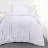 Utopia Bedding Housse de Couette 1 Personne 135x200 cm avec 1 Taie d'oreiller 50x75 cm (Blanc) - Parure de lit 1 Personne 135 x 