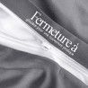 Utopia Bedding Housse de Couette 1 Personne 135x200 cm avec 1 Taie d'oreiller 50x75 cm (Gris) - Parure de lit 1 Personne 135 x 2