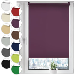Sonello Store occultant Klemmfix sans percage50cm x 100cm Violet, Store Enrouleur Opaque pour fenêtres et Portes, Fixation avec 